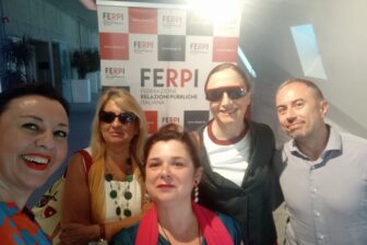 Rossana Revello, Alessandra Grasso e altri soci FERPI all'Assemblea Generale Ferpi 2024 a MIlano